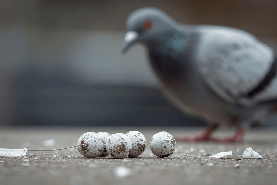 Do mothballs repel pigeons ?