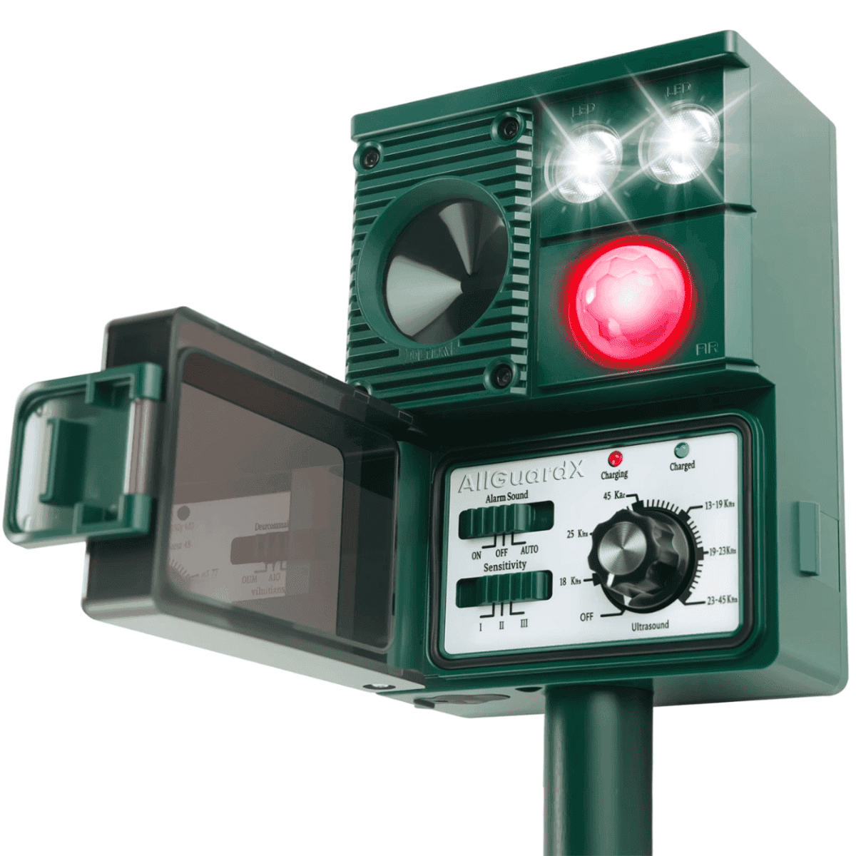 Nicevt ultrasonic solar animal repellent device